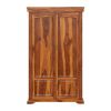 Picture of Empire Bedroom Transitional Solid Wood Large Armoire Wardrobe With Shelves
