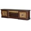 Picture of Rustic Gothic Mango & Reclaimed Wood TV Console Media Cabinet