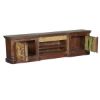 Picture of Rustic Gothic Mango & Reclaimed Wood TV Console Media Cabinet