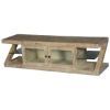 Picture of Contemporary Frosted Z Mango Wood TV Console Media Cabinet
