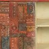Picture of Wooden Patch Quilt Reclaimed Wood TV Console Media Cabinet