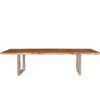 Picture of Modern Live Edge Dining Table Acacia Wood & Iron