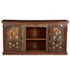 Picture of Nottingham Handcrafted Rustic Reclaimed Wood TV Media Console Cabinet