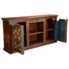 Picture of Nottingham Handcrafted Rustic Reclaimed Wood TV Media Console Cabinet