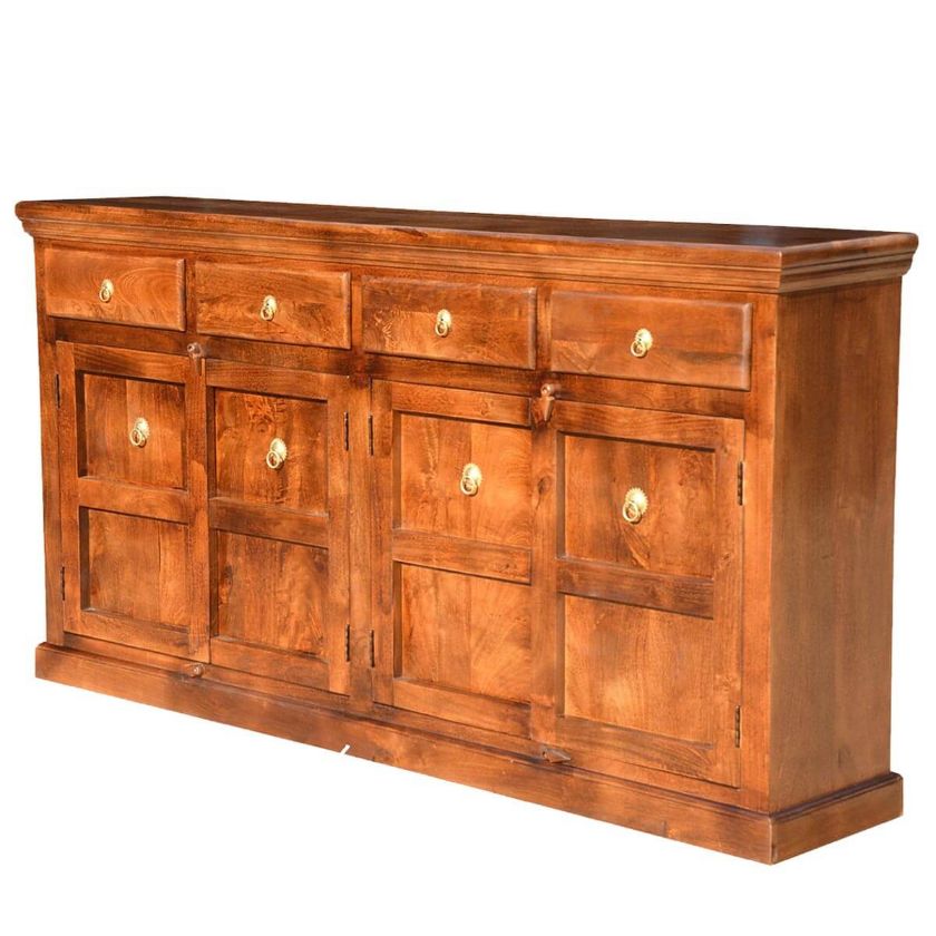 Picture of Shaker Traditional Solid Wood 4 Drawer Extra Long Sideboard Cabinet