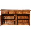 Picture of Shaker Traditional Solid Wood 4 Drawer Extra Long Sideboard Cabinet
