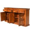 Picture of Shaker Traditional Solid Wood 4 Drawer Extra Long Sideboard Cabinet