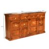 Picture of Shaker Traditional Solid Wood 4 Drawer Extra Long Sideboard Cabinet