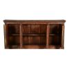 Picture of Georgian Reclaimed Wood Iron Grill Door Long Sideboard Storage Cabinet
