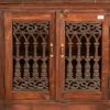 Picture of Georgian Reclaimed Wood Iron Grill Door Long Sideboard Storage Cabinet