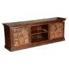 Picture of Gothic w Drawers Reclaimed Wood Sideboard Freestanding Media Console