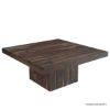 Picture of Pescara Rustic Solid Wood Pedestal 9 Piece Square Dining Table Set