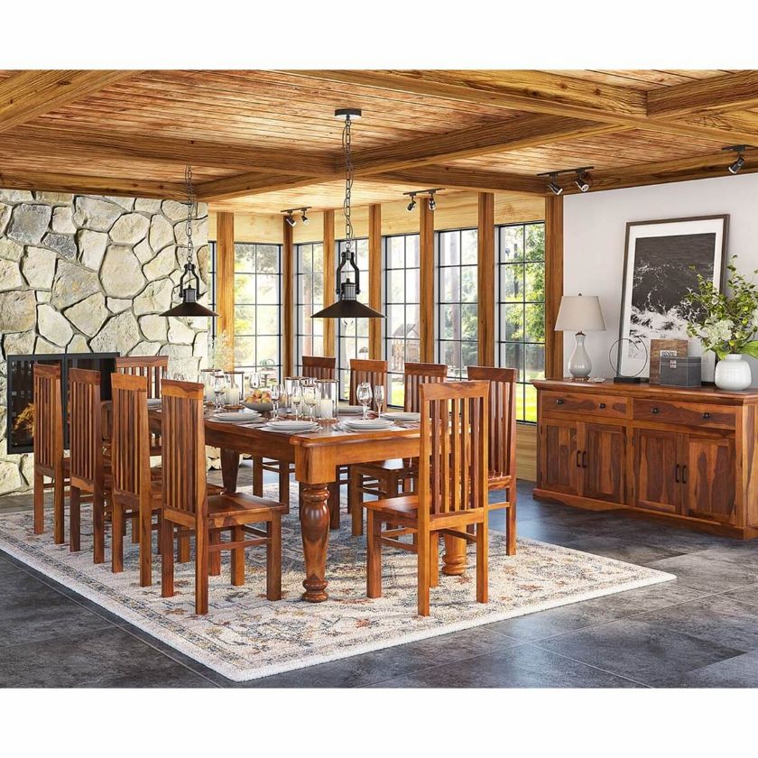 Picture of Clermont Solid Wood Large Dining Room Set
