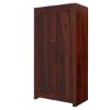 Picture of Celoron Louvered Door Solid Wood Wardrobe Armoire  w Removable Shelves