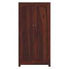 Picture of Celoron Louvered Door Solid Wood Wardrobe Armoire  w Removable Shelves