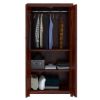 Picture of Celoron Louvered Door Solid Wood Wardrobe Armoire  w Removable Shelves
