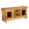 Picture of Italian Classic Mango Wood Iron Grille TV Media Console