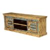Picture of Granbrook Yellow Speckled Rustic Mango Wood TV Media Console Cabinet