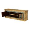 Picture of Granbrook Yellow Speckled Rustic Mango Wood TV Media Console Cabinet