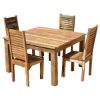 Picture of Ohio Reclaimed Wood Small Square Kitchen Table Set with Chairs