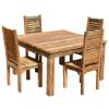 Picture of Ohio Reclaimed Wood Small Square Kitchen Table Set with Chairs