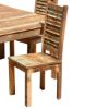 Picture of Ohio Reclaimed Wood Small Square Kitchen Table Set with Chairs