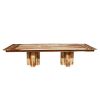 Picture of Dallas Solid Wood Double Pedestal Dining Table w Extensions