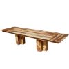 Picture of Dallas Solid Wood Double Pedestal Dining Table w Extensions