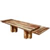 Picture of Dallas Solid Wood Double Pedestal Dining Table w Extensions