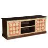 Picture of Basildon Solid Mango Wood TV Stand Media Console Cabinet