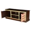Picture of Basildon Solid Mango Wood TV Stand Media Console Cabinet