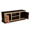 Picture of Basildon Solid Mango Wood TV Stand Media Console Cabinet