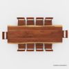 Picture of Midvale Acacia Wood 117" Live Edge Dining Room Table Set