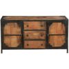 Picture of Windsor Solid Wood & Iron 3 Drawer & 2 Door Industrial Buffet Cabinet