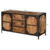Picture of Windsor Solid Wood & Iron 3 Drawer & 2 Door Industrial Buffet Cabinet