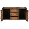 Picture of Windsor Solid Wood & Iron 3 Drawer & 2 Door Industrial Buffet Cabinet