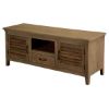 Picture of Oklahoma Smokey Mango Wood Shutter Doors TV Console Media Cabinet