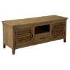 Picture of Oklahoma Smokey Mango Wood Shutter Doors TV Console Media Cabinet