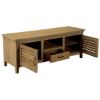 Picture of Oklahoma Smokey Mango Wood Shutter Doors TV Console Media Cabinet