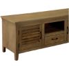 Picture of Oklahoma Smokey Mango Wood Shutter Doors TV Console Media Cabinet