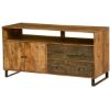 Picture of Wooden Patches Mango Wood & Iron 55" TV Console Cabinet