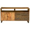 Picture of Wooden Patches Mango Wood & Iron 55" TV Console Cabinet