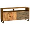 Picture of Wooden Patches Mango Wood & Iron 55" TV Console Cabinet