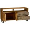 Picture of Wooden Patches Mango Wood & Iron 55" TV Console Cabinet
