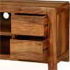 Picture of Pioneer Modern Rustic Solid Wood TV Console Media Island Cabinet