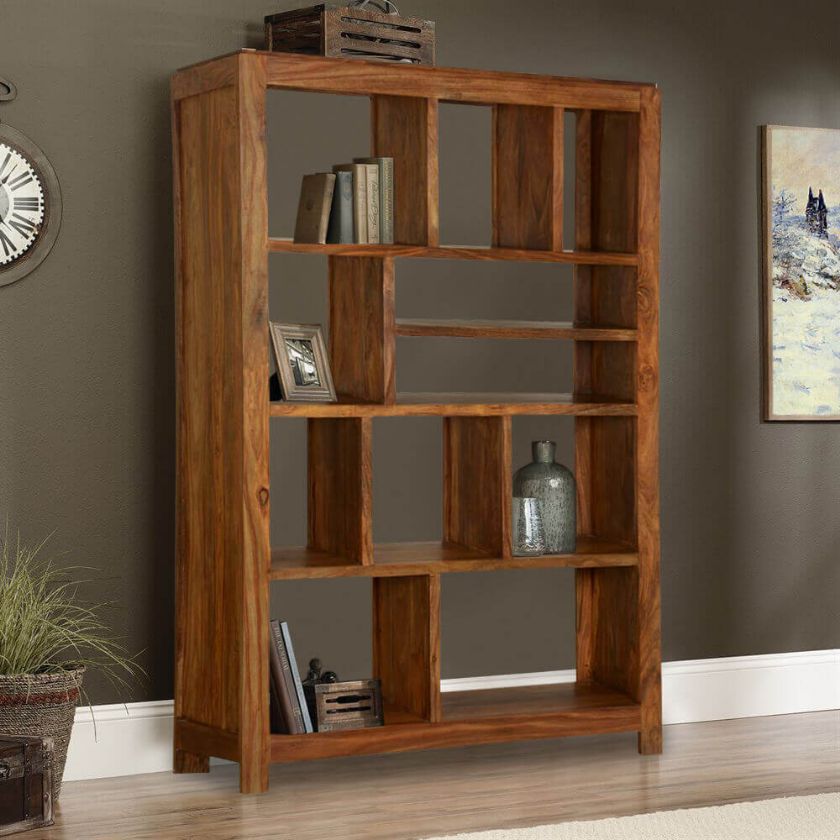 Picture of Demopolis Transitional Real Solid Wood Home Office Open Bookshelf