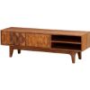 Picture of Emelia Carved Diamonds Rustic Solid Wood Modern TV Stand Media Console