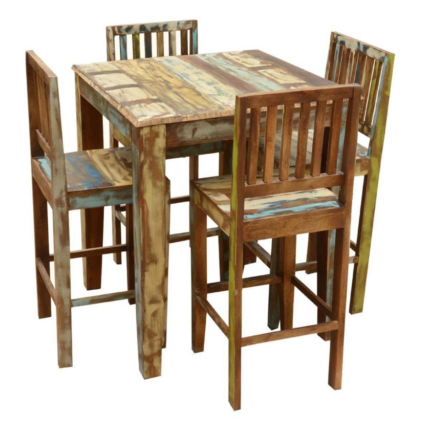Picture of Appalachian Rustic Bar Height Table And Chairs