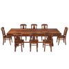 Picture of Tiraspol Rustic Solid Wood Trestle Dining Table Set