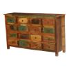 Picture of Autumn Rustic Reclaimed Wood 16 Drawer Dresser Chest
